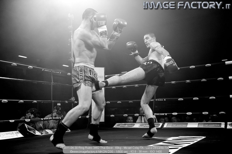 2011-04-30 Ring Rules 3462 Thai Boxe - 69kg - Micael Colaj ITA - Luca DInsanto ITA.jpg